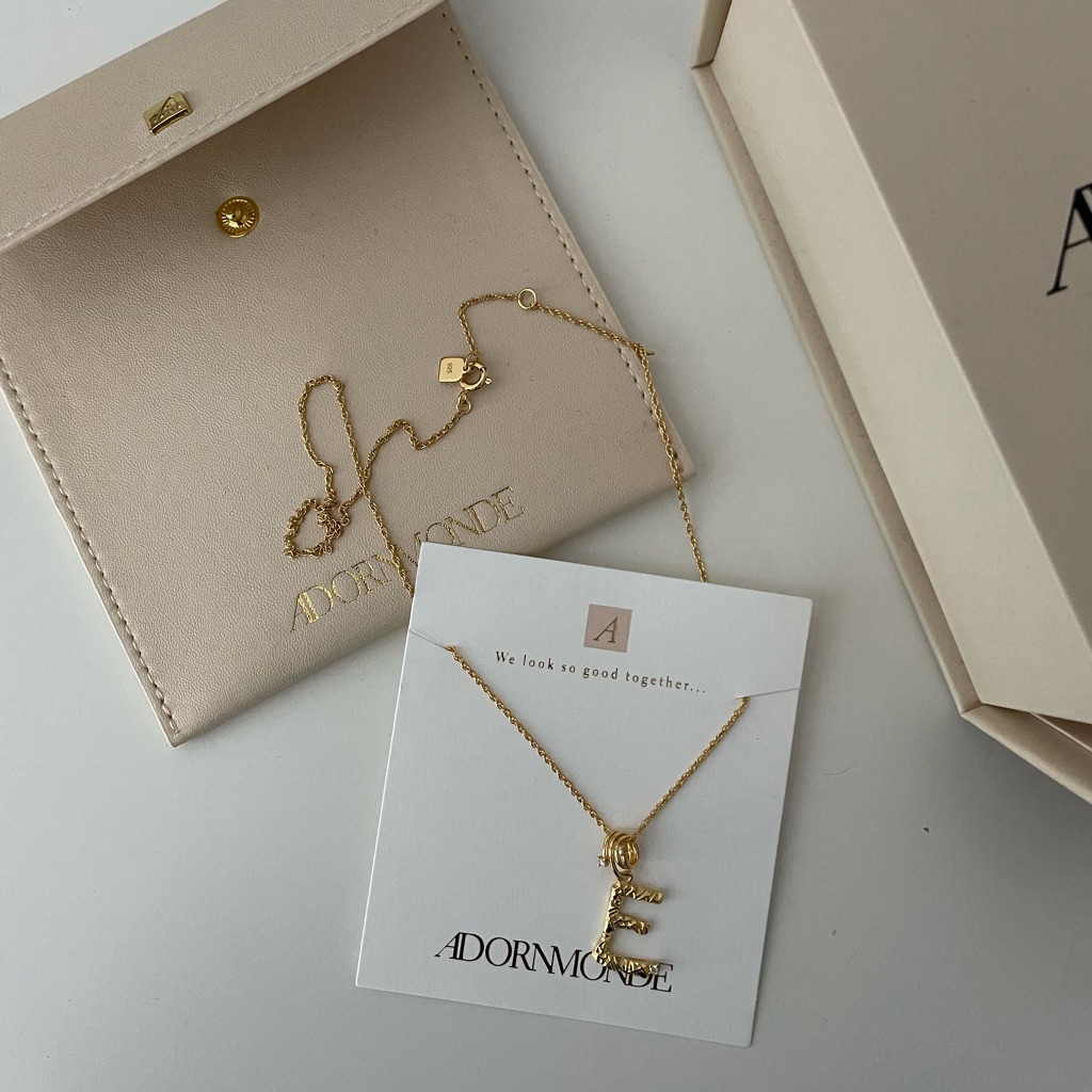 Adornmonde Alphabet Necklace